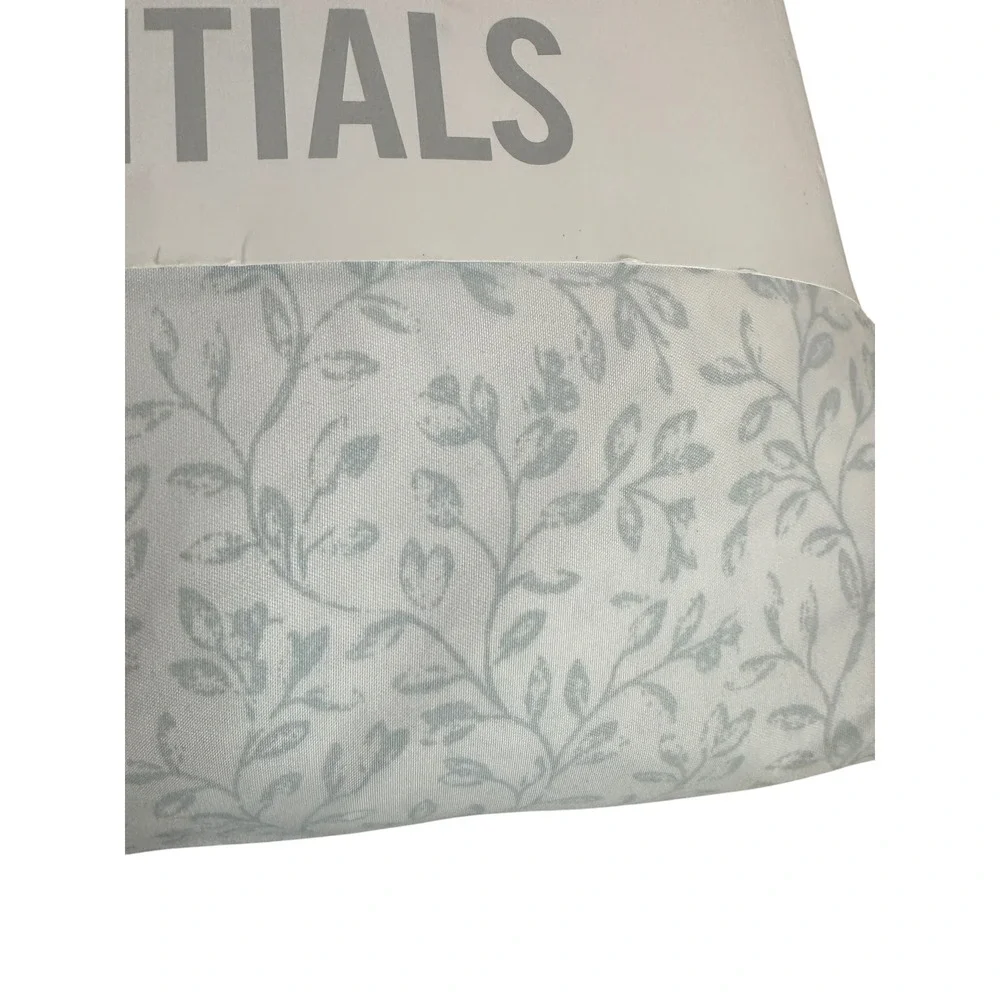 NEW Martha Stewart Essentials‎ Microfiber King Sheet Set Slate Blue Floral Vine